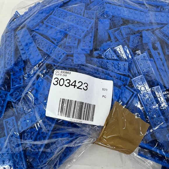 LEGO‎ 2x8 Blue Plate 303423 Brick 3034 Lot Approximately 2lbs - Picture 2 of 9